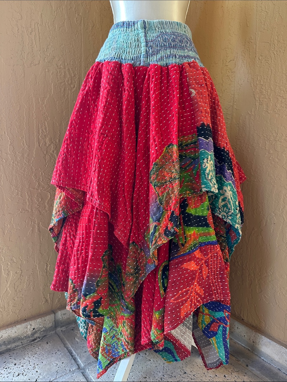 NWOT Kantha Bae Bohemian Pixie Kantha Skirt